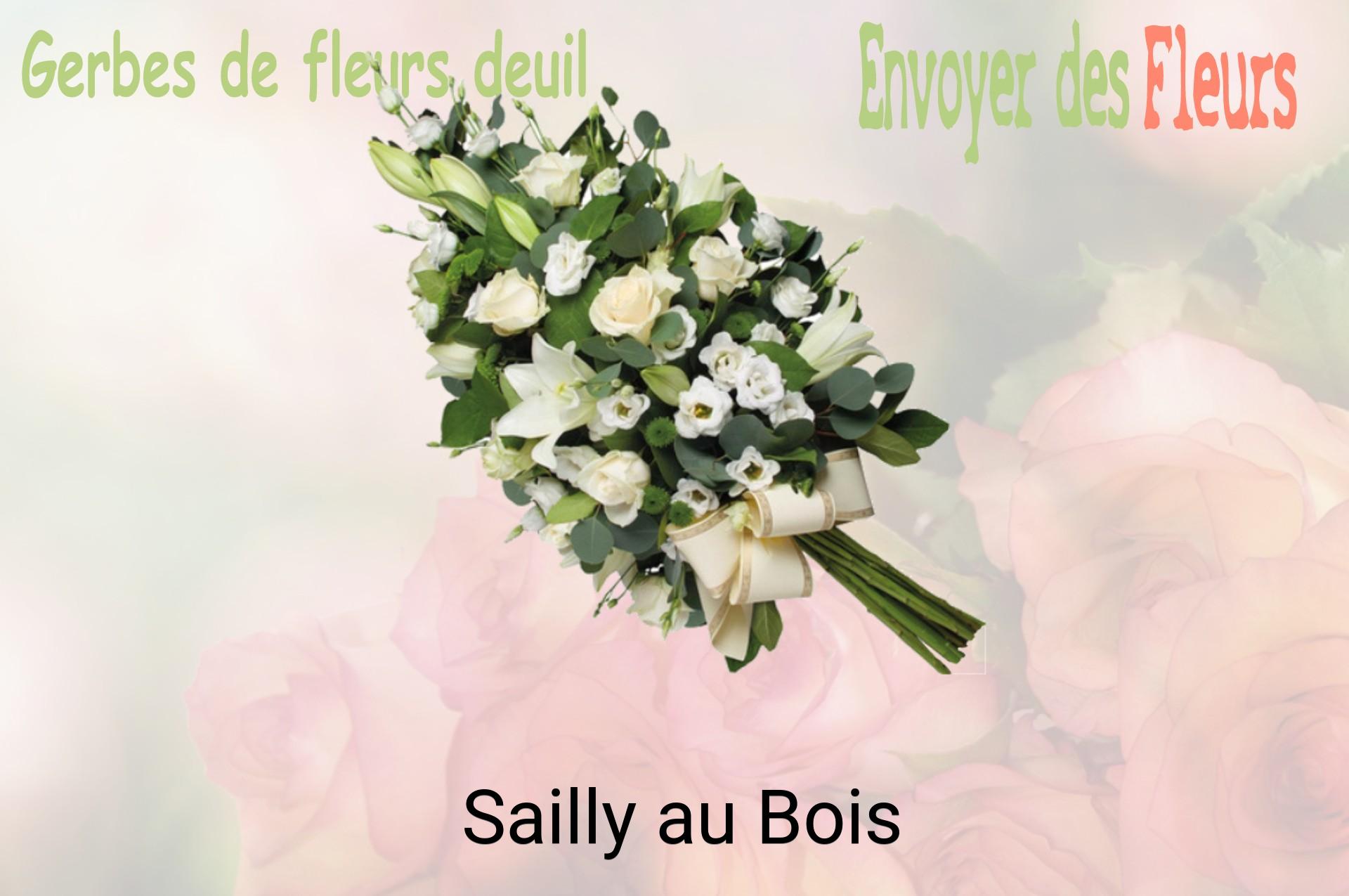 Gerbe de fleurs de deuil livrée à Sailly-au-Bois
